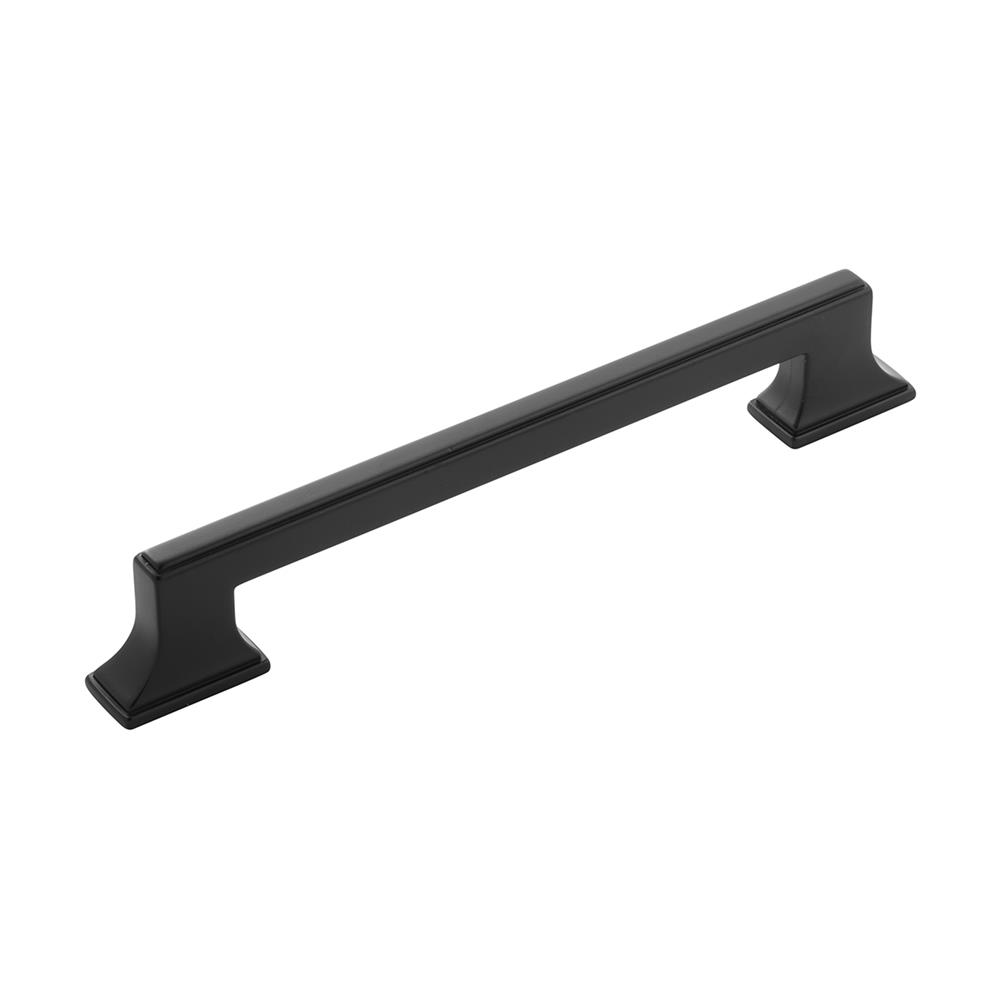 Belwith-Keeler B077463-MB Brownstone Collection Pull 6-5/16 Inch (160mm) Center to Center Matte Black Finish