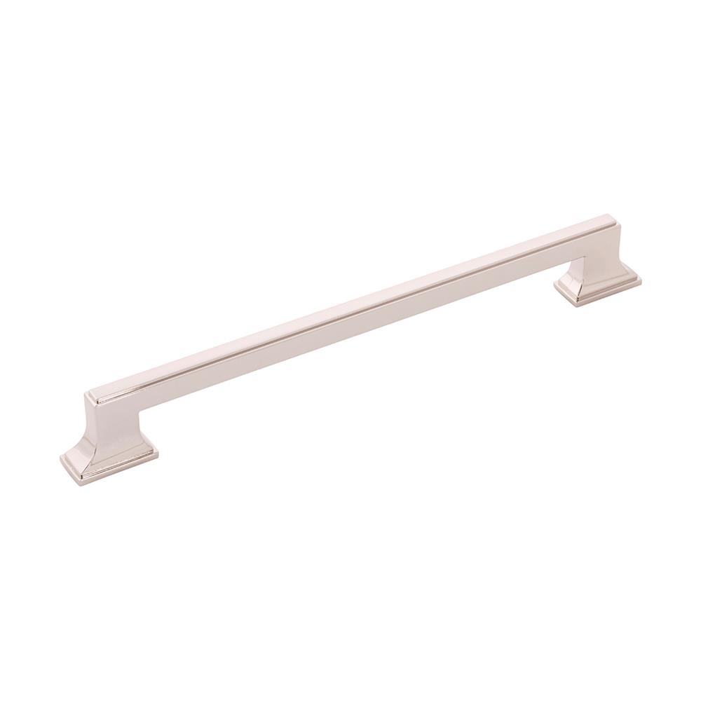 Belwith-Keeler B077464-14 Brownstone Collection Pull 8-13/16 Inch (224mm) Center to Center Polished Nickel Finish