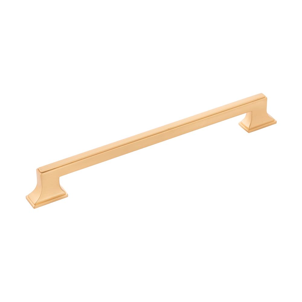 Belwith-Keeler B077464-BGB Brownstone Collection Pull 8-13/16 Inch (224mm) Center to Center Brushed Golden Brass Finish