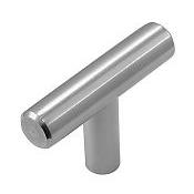 Belwith-Keeler B055191-SS Contemporary Bar Pulls Collection Knob 2 Inch X 1/2 Inch Stainless Steel Finish