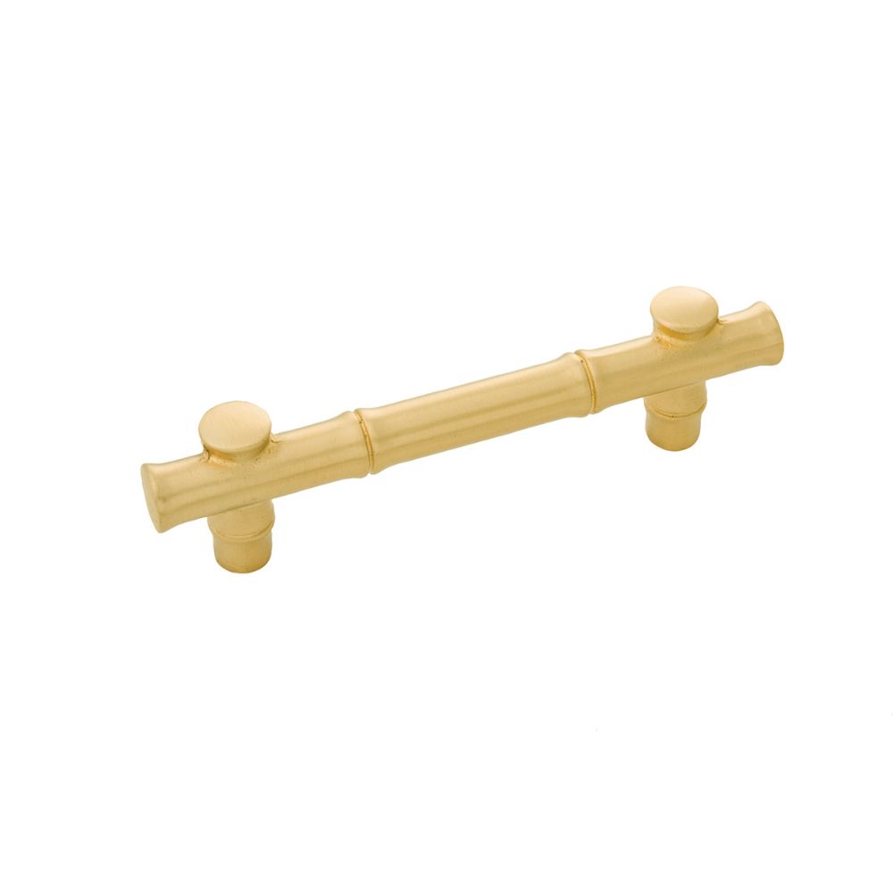 Belwith-Keeler B056656-04 Junzi Collection Pull 3-3/4 Inch (96mm) Center to Center Satin Brass Finish