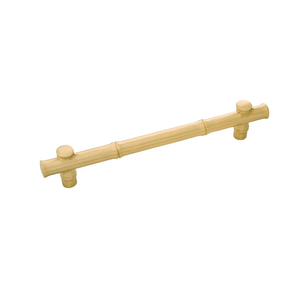 Belwith-Keeler B056658-04 Junzi Collection Pull 6-5/16 Inch (160mm) Center to Center Satin Brass Finish
