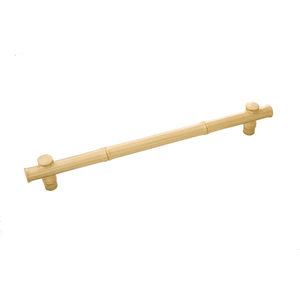 Belwith-Keeler B056659-04 Junzi Collection Pull 8-11/16 Inch (220mm) Center to Center Satin Brass Finish