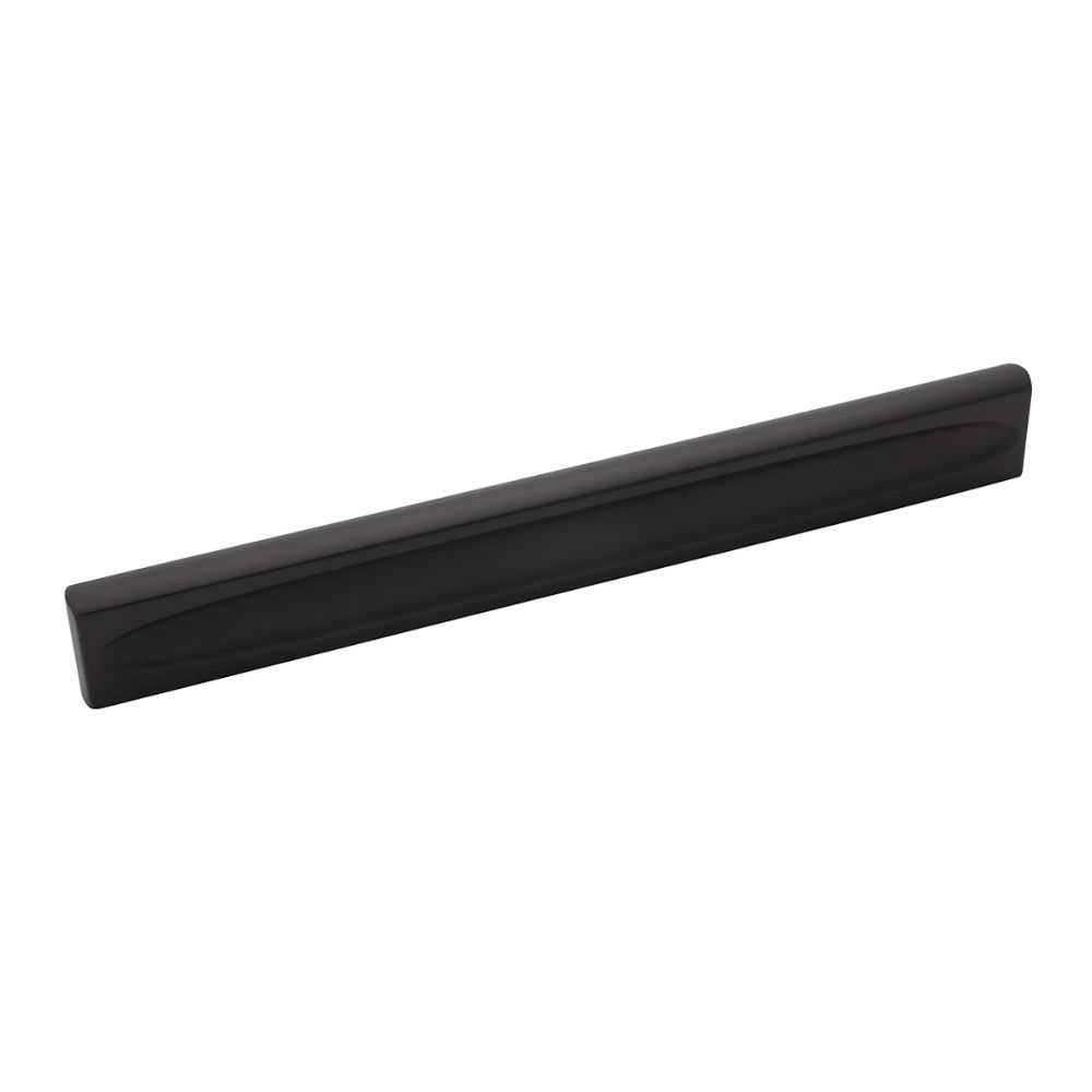 Belwith-Keeler B075531-MB Ingot Collection Pull 7-9/16 Inch (192mm) Center to Center Matte Black Finish