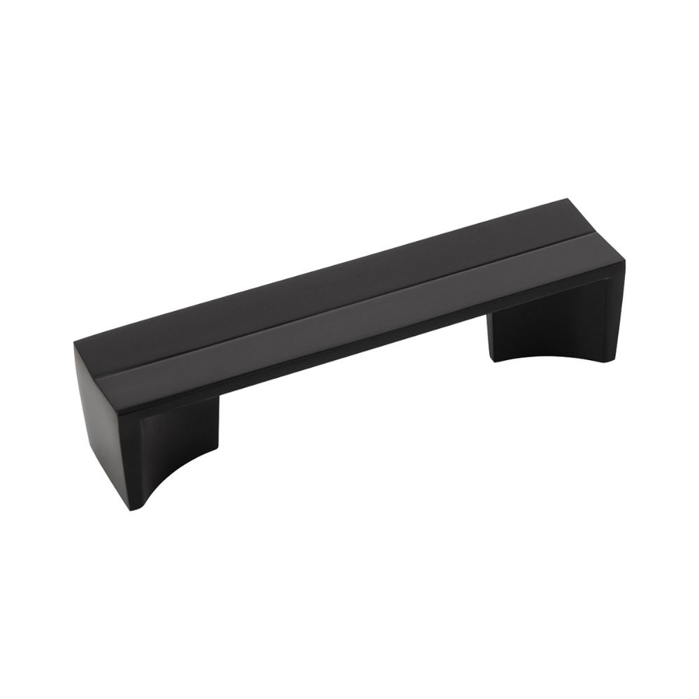 Belwith-Keeler B076089-MB Avenue Collection Pull 3-3/4 Inch (96mm) Center to Center Matte Black Finish