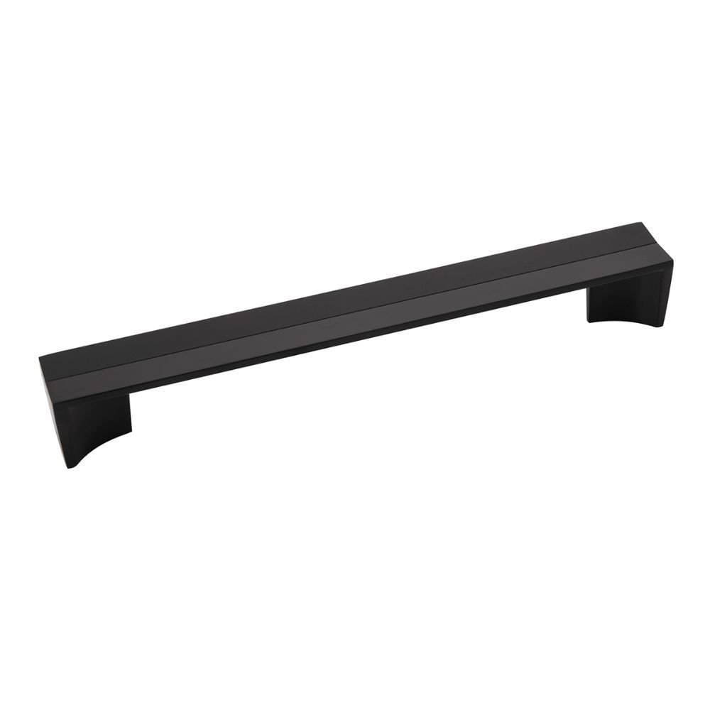 Belwith-Keeler B076092-MB Avenue Collection Pull 7-9/16 Inch (192mm) Center to Center Matte Black Finish