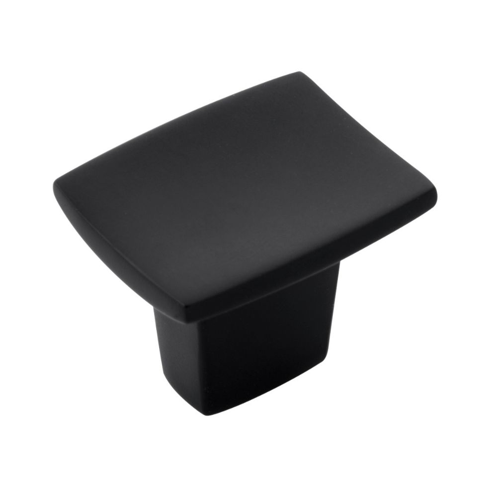 Belwith-Keeler B076146-MB Channel Collection Knob 1-1/4 Inch X 1 Inch Matte Black Finish