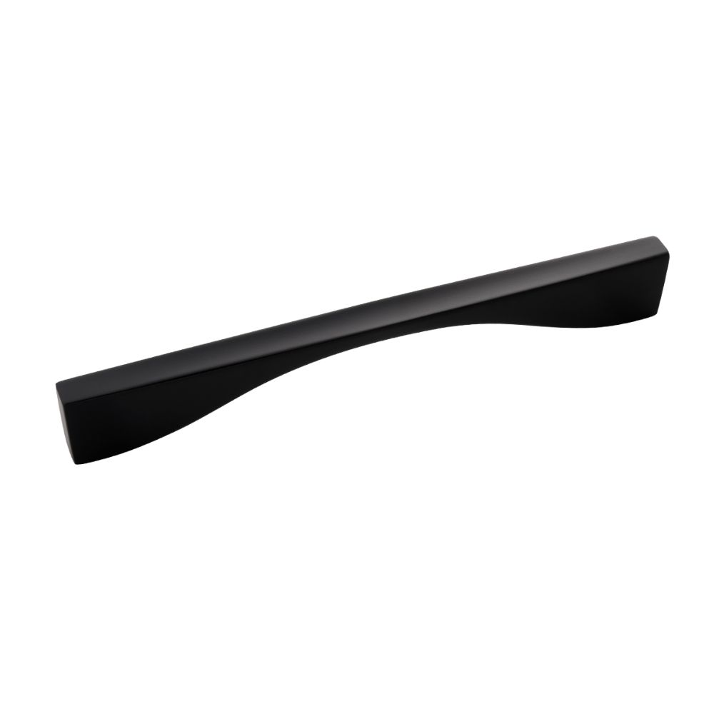 Belwith-Keeler B076152-MB Channel Collection Pull 7-9/16 Inch (192mm) Center to Center Matte Black Finish