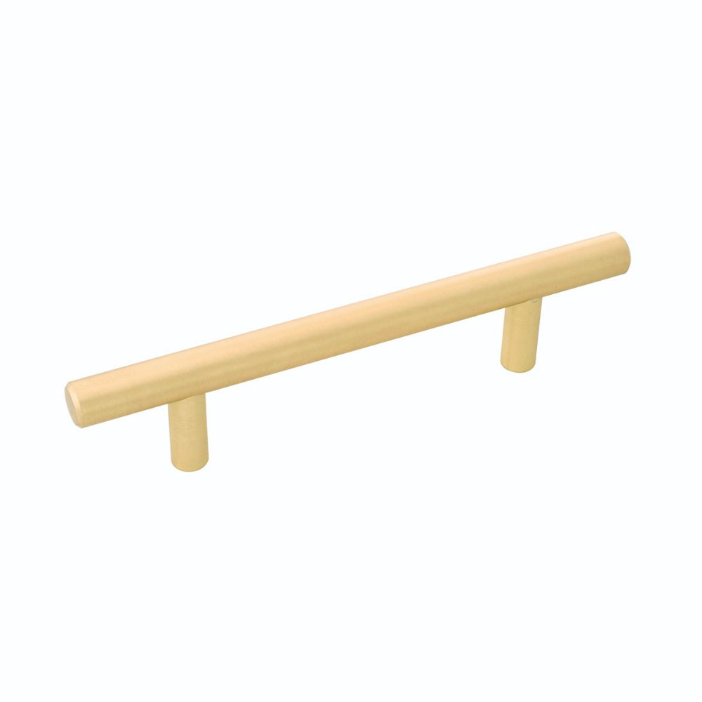 Belwith-Keeler B076752-RLB Contemporary Bar Pulls Collection Pull 3-3/4 Inch (96mm) Center to Center Royal Brass Finish