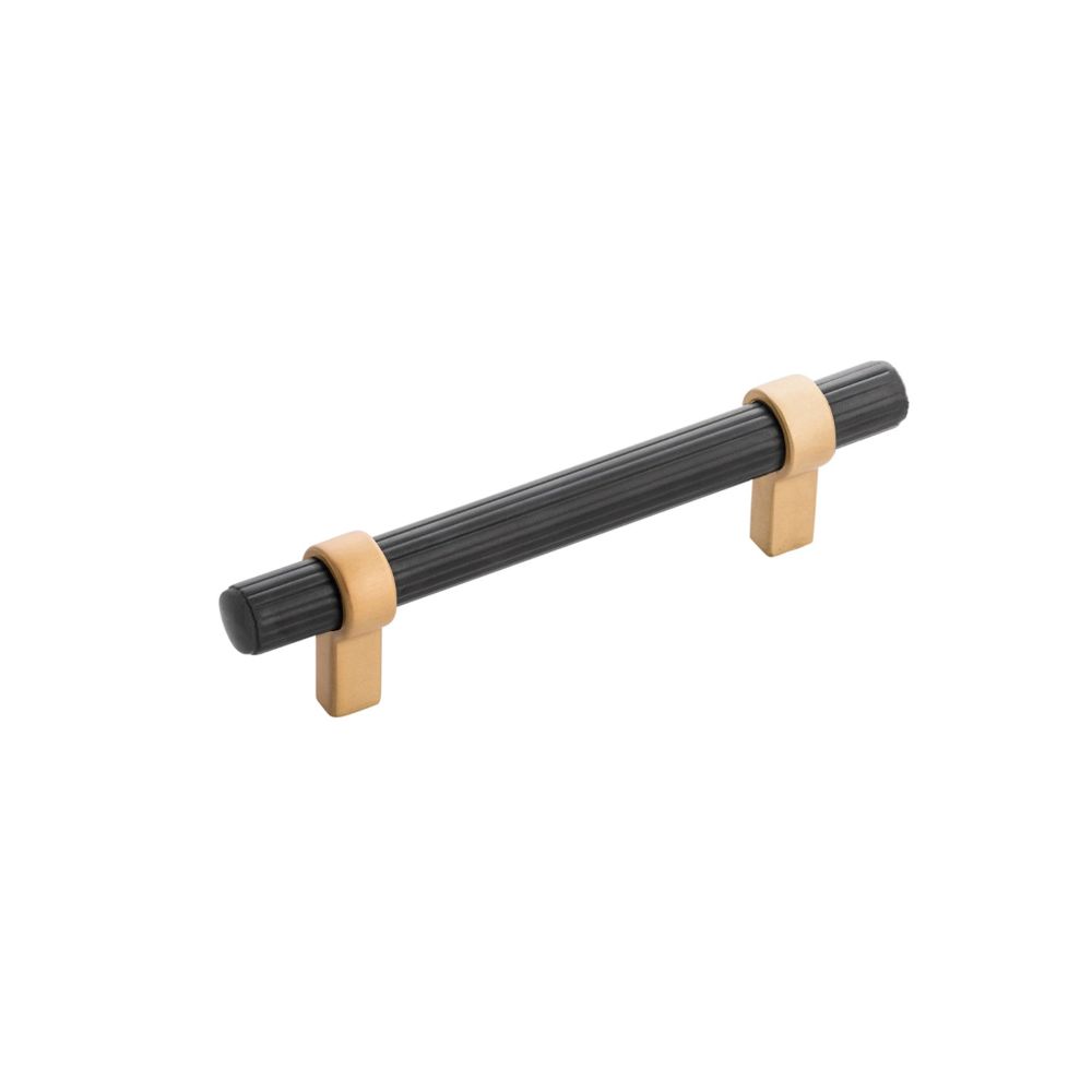 Belwith Keeler B076888-MBBGB Sinclaire Pull, 96mm C/C in Matte Black And Brushed Golden Brass