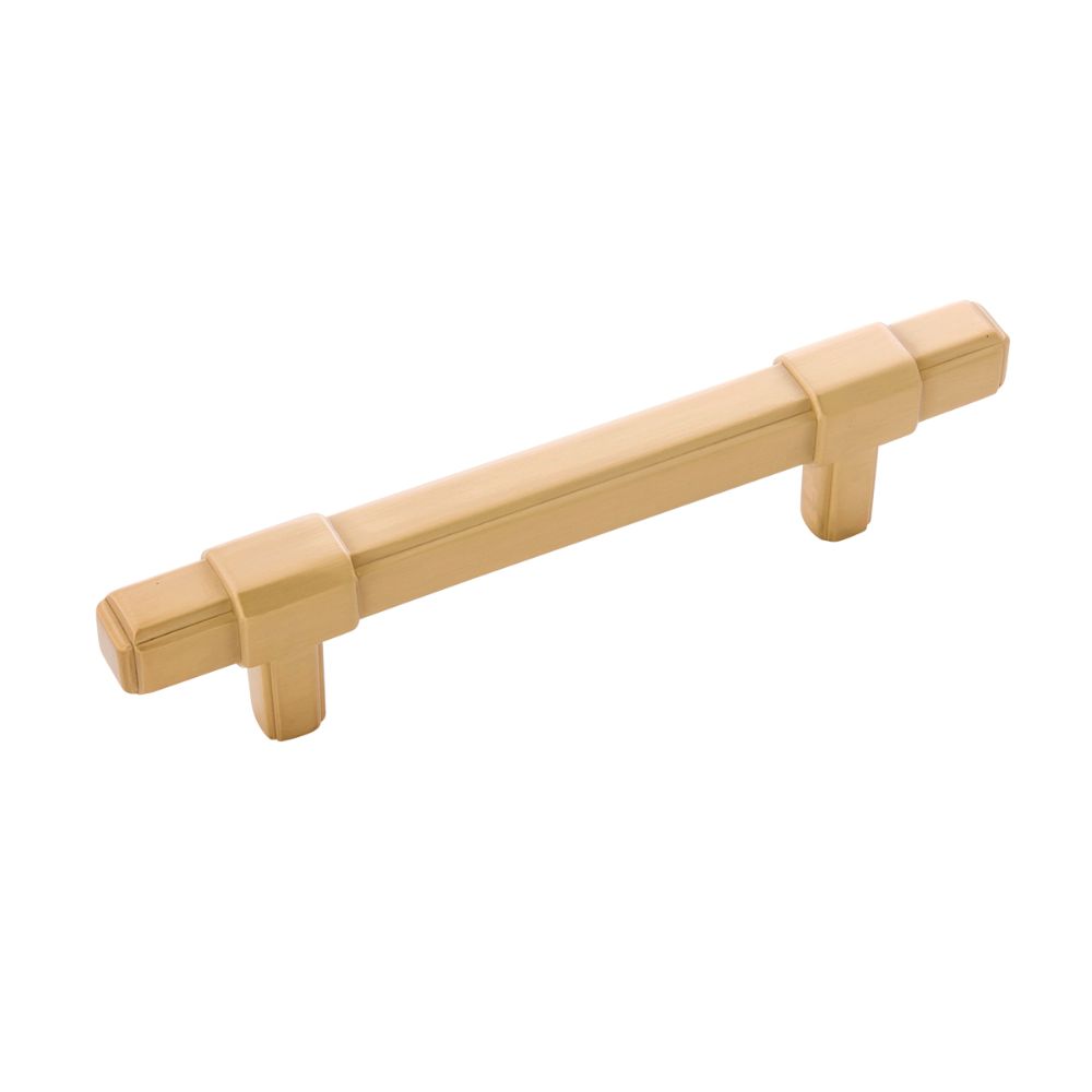 Belwith-Keeler B076899-BGB Monroe Collection Pull 3-3/4 Inch (96mm) Center to Center Brushed Golden Brass Finish