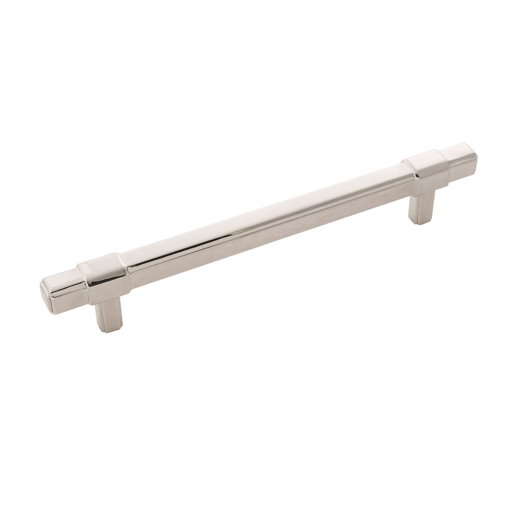 Belwith-Keeler B077025-14 Monroe Collection Pull 6-5/16 Inch (160mm) Center to Center Polished Nickel Finish
