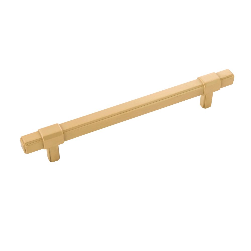 Belwith-Keeler B077025-BGB Monroe Collection Pull 6-5/16 Inch (160mm) Center to Center Brushed Golden Brass Finish