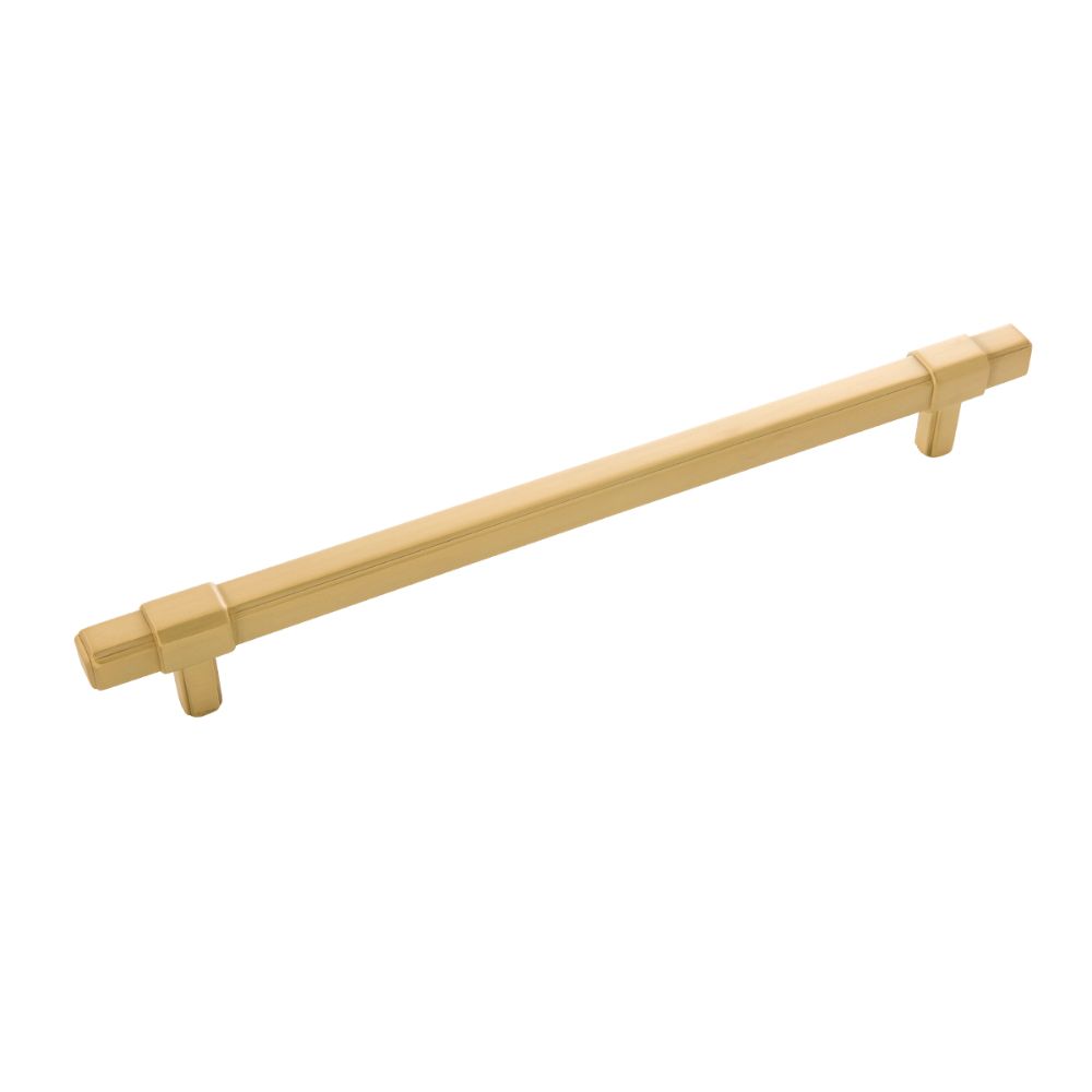 Belwith-Keeler B077026-BGB Monroe Collection Pull 8-13/16 Inch (224mm) Center to Center Brushed Golden Brass Finish