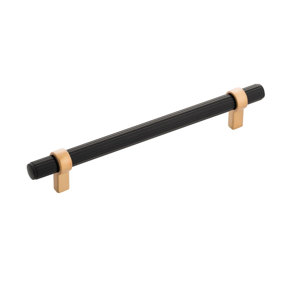 Belwith Keeler B077051-MBBGB Sinclaire Pull, 160mm C/C in Matte Black And Brushed Golden Brass