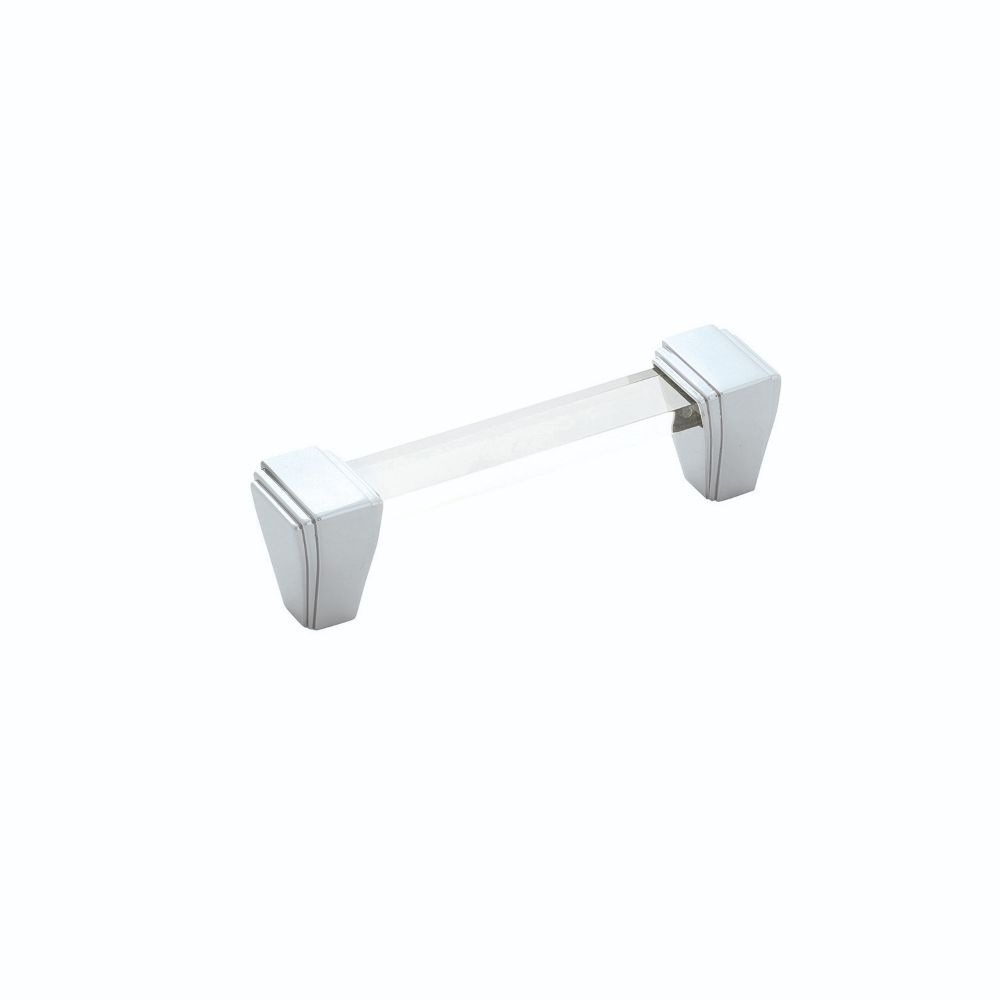 Belwith Keeler B077503-14 Belleclaire Pull, 96mm C/c in Polished Nickel