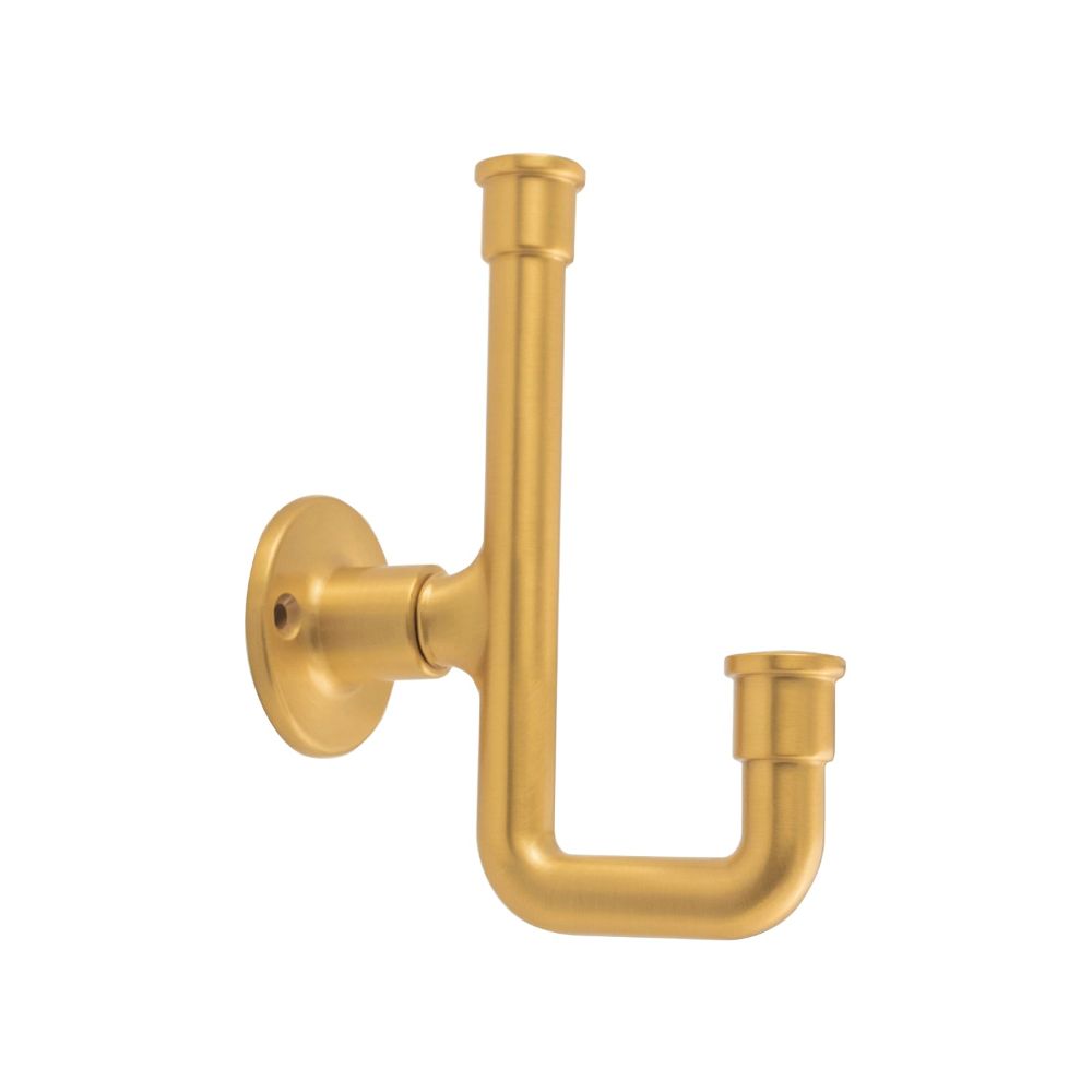 Belwith Keeler B077954BGB Urbane Hook, 1-1/4" C/C in Brushed Golden Brass