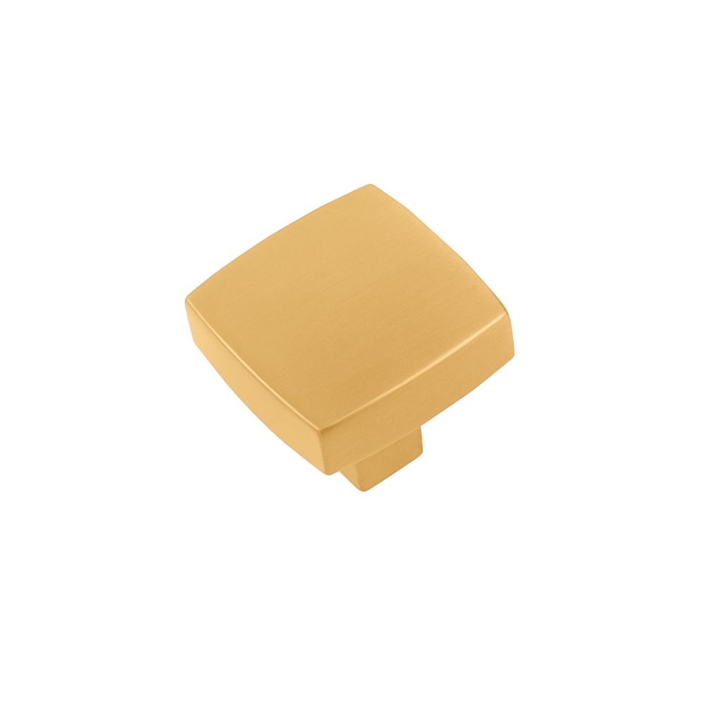 Belwith Keeler B077986BGB Coventry Knob 1 1/4" Square in Brushed Golden Brass