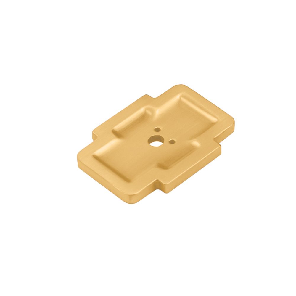Belwith Keeler B077995BGB Coventry Backplate 1 3/4" x 1 1/4" in Brushed Golden Brass