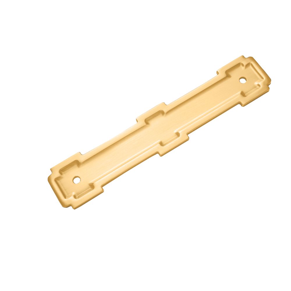 Belwith Keeler B077998BGB Coventry Backplate 128mm Center to Center in Brushed Golden Brass
