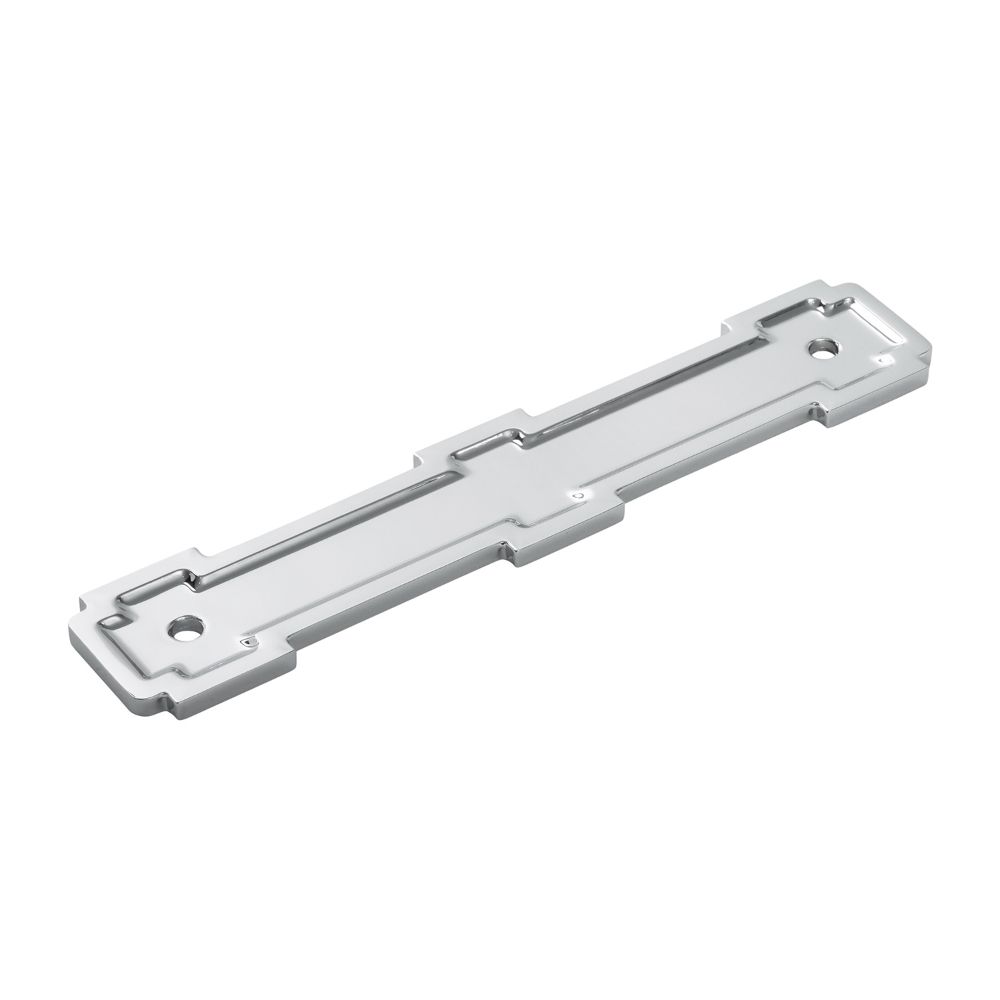 Belwith Keeler B077998CH Coventry Collection Pull Backplate 5-1/16 Inch (128mm) Center to Center Chrome Finish