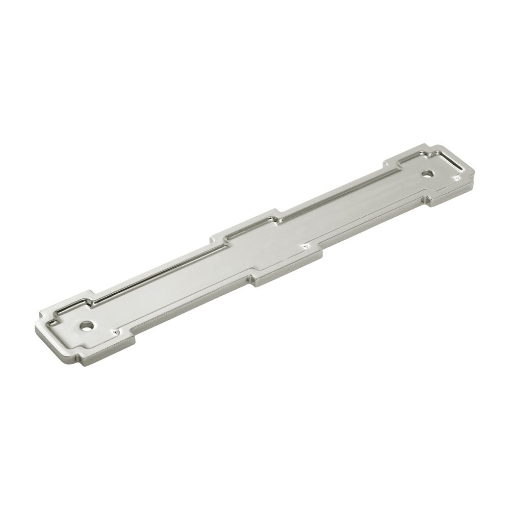 Belwith Keeler B07799914 Coventry Backplate, 160mm C/C in Polished Nickel