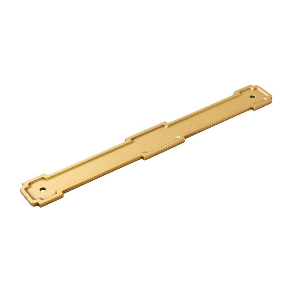 Belwith Keeler B079454BGB Coventry Backplate, 224mm C/C in Brushed Golden Brass