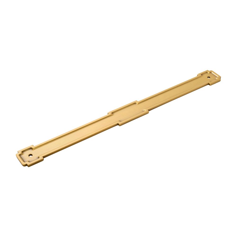 Belwith Keeler B079455BGB Coventry Backplate, 12" C/C in Brushed Golden Brass