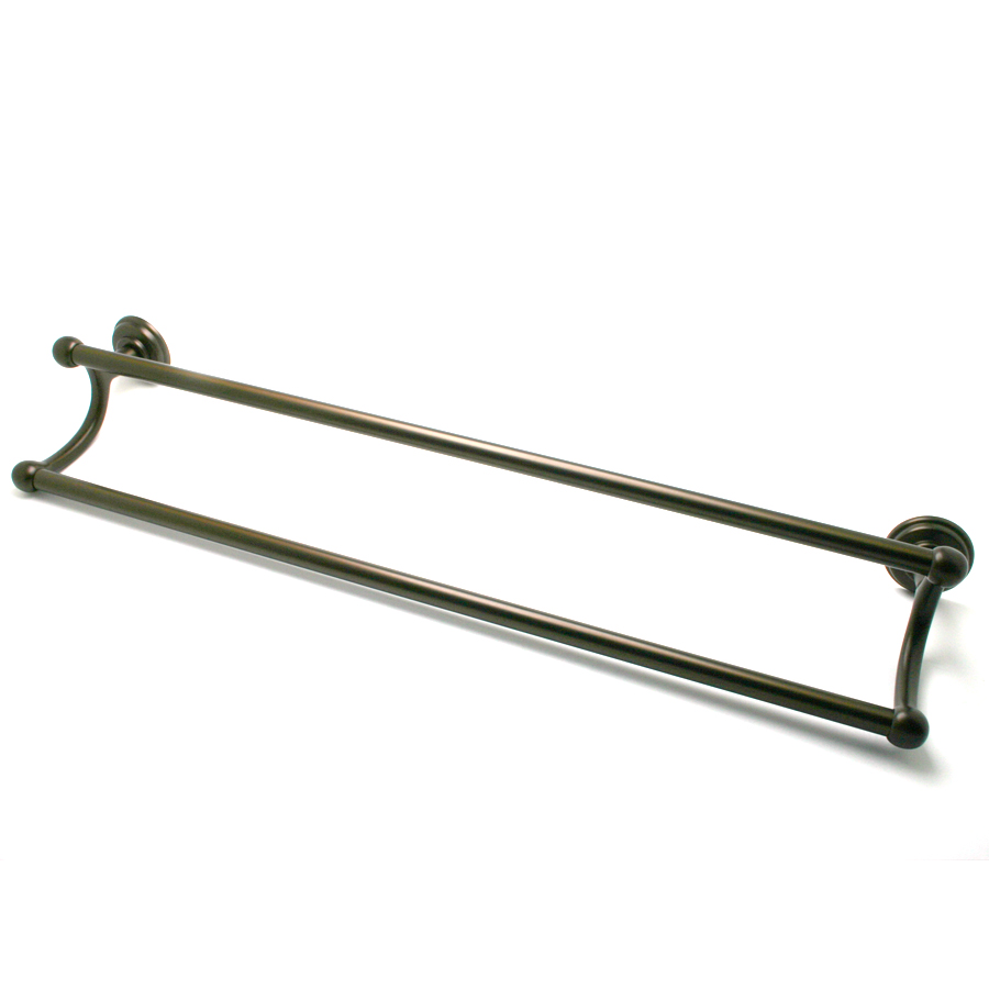 R. Christensen by Berenson Hardware 2122US10B 24" Double Towel Bar Rubbed Bronze