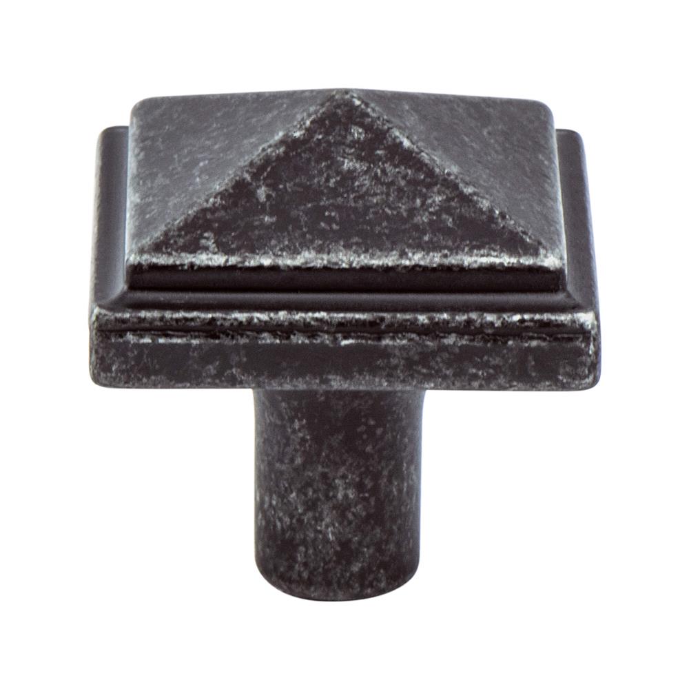 Berenson 3050-1LWI-P Rhapsody Artisan Inspired Pyramid Knob Weathered Iron  