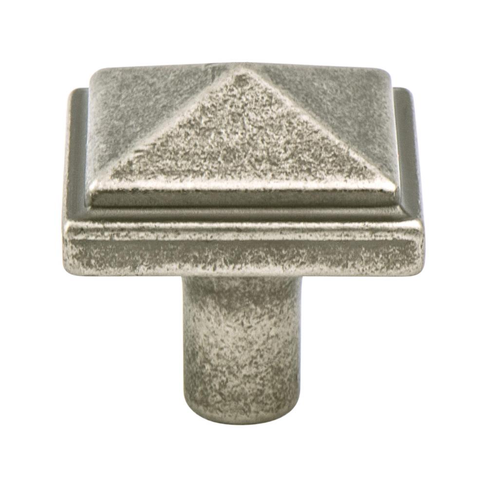 Berenson 3051-1WN-P Rhapsody Artisan Inspired Pyramid Knob Weathered Nickel  