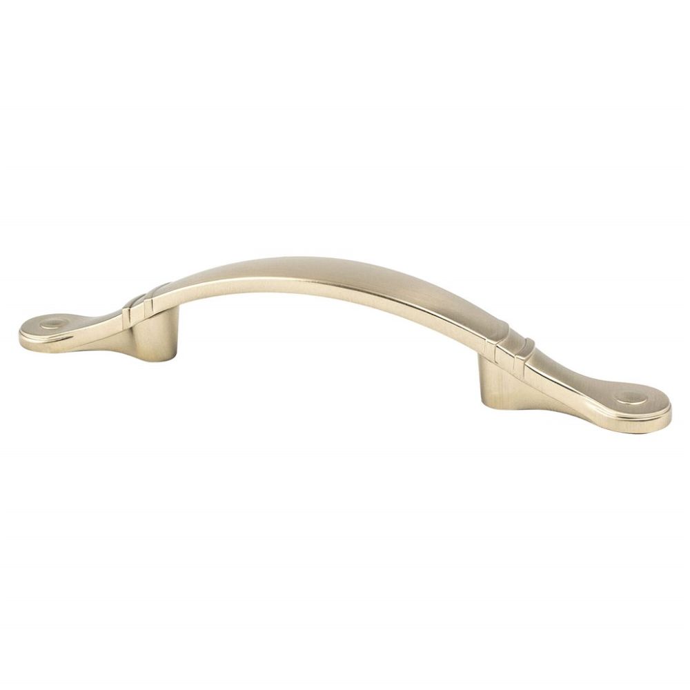 Berenson 9130-10CZ-P Traditional Advantage Four 3" CC Ringed Arch Pull in Champagne