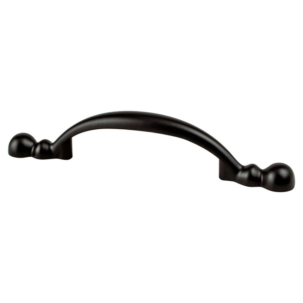 Berenson 9134-1055-P Traditional Advantage Four 3" CC Rounded End Pull in Matte Black