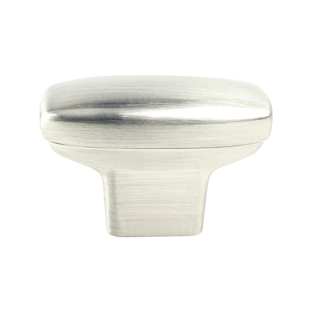 Berenson 9181-1BPN-P Transitional Advantage One Rounded Rectangle Knob -in Brushed Nickel