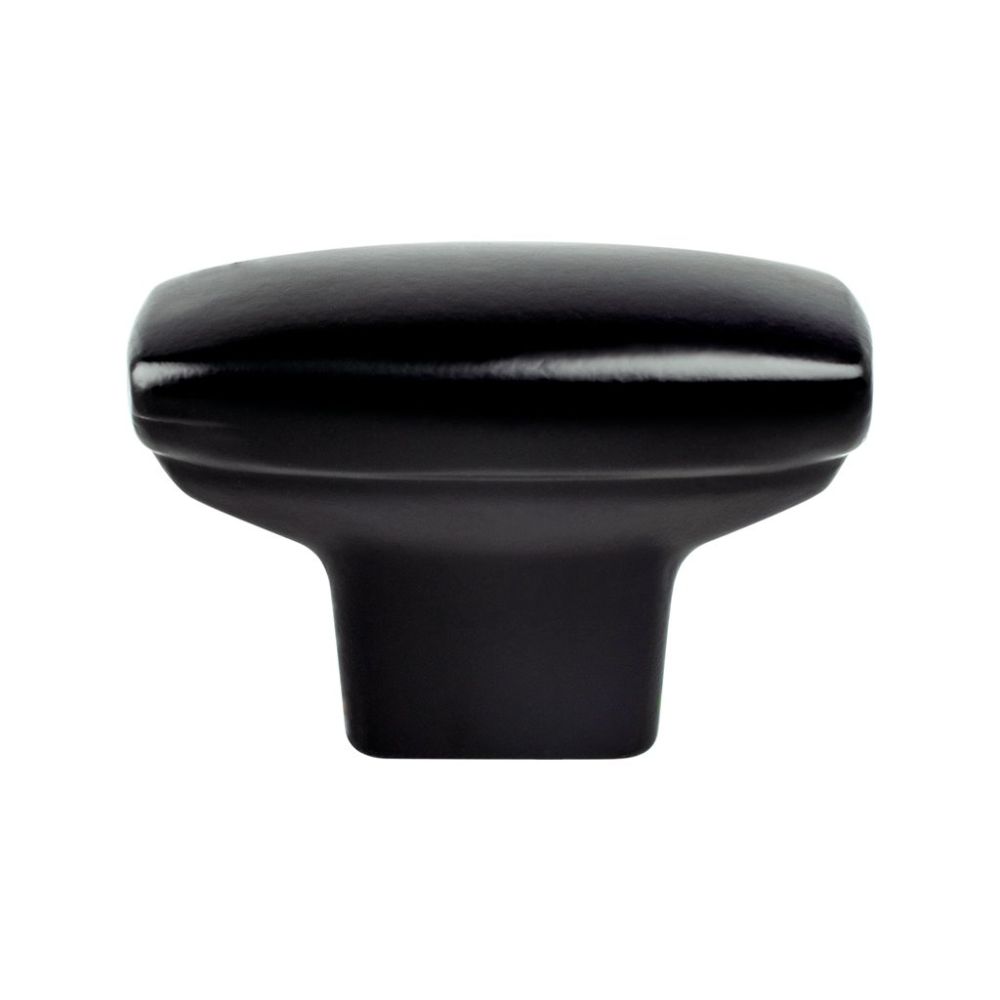 Berenson 9183-1055-P Transitional Advantage One Rounded Rectangle Knob -in Matte Black