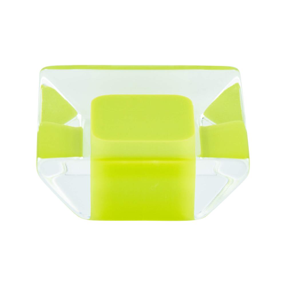 R. Christensen by Berenson Hardware 9751-7000-P Knob 33Mm Lime And Transparent