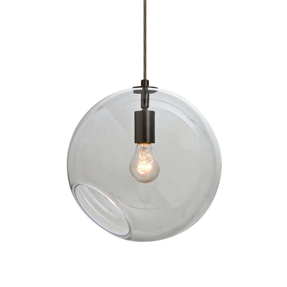Besa Lighting 1JT-MAESTRO12CL-BR Maestro 12 Cord Pendant in Bronze with Clear Glass