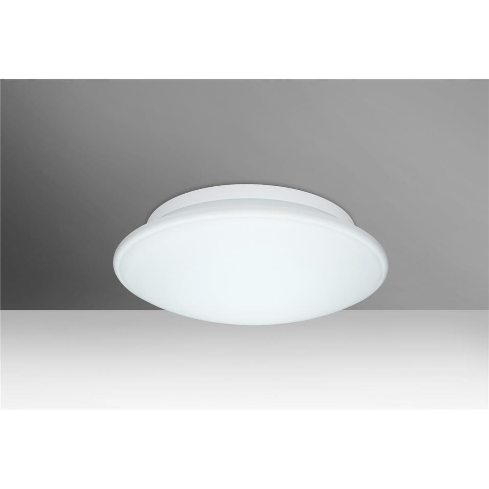 Besa Lighting 943107C-LED Sola 12 Opal Matte glass 120V Flush Mount