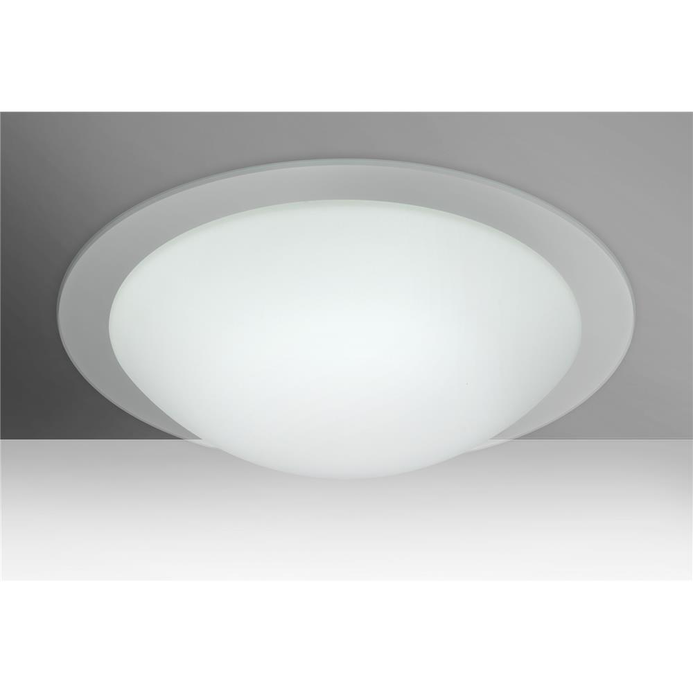 Besa Lighting 977000C-LED Ring 19 White 120V Flush Mount