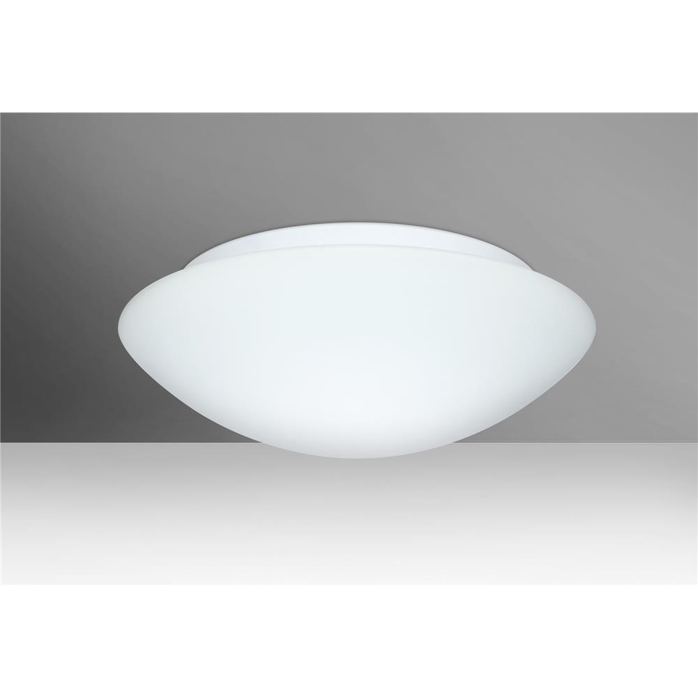 Besa Lighting 977007C-LED Nova 16 White 120V Flush Mount