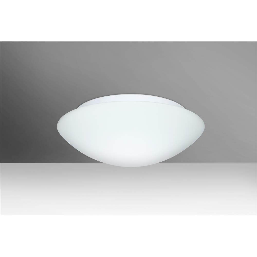 Besa Lighting 977107C-LED Nova 13 White 120V Flush Mount