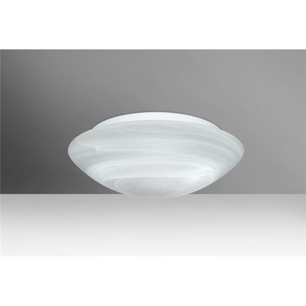 Besa Lighting 977152C-LED Nova 13 Marble glass 120V Flush Mount