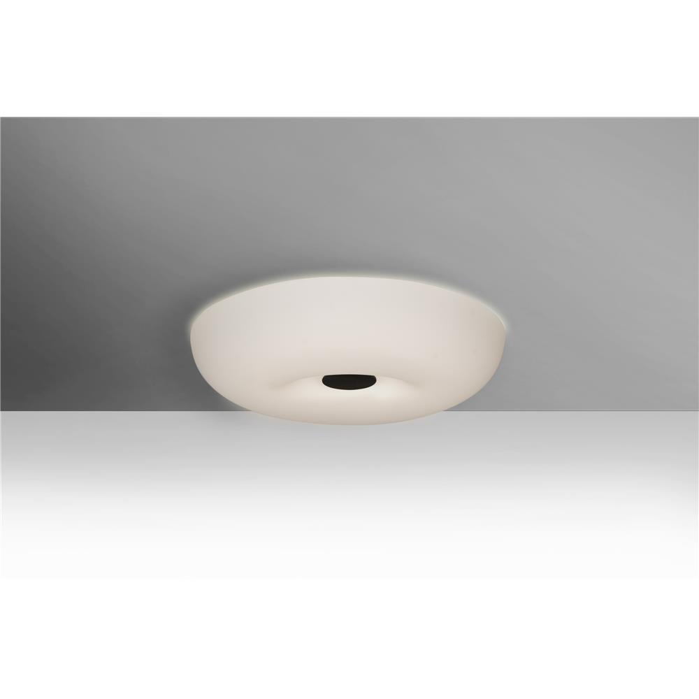 Besa Lighting NIMBUS1007C-LED-BK Nimbus 10 Ceiling in Black with Opal Matte Glass