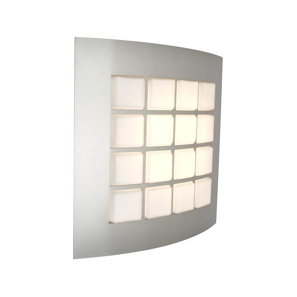 Besa Lighting QUAD13-LED-SL Quad 13 Sconce in Silver with Opal/Silver Glass