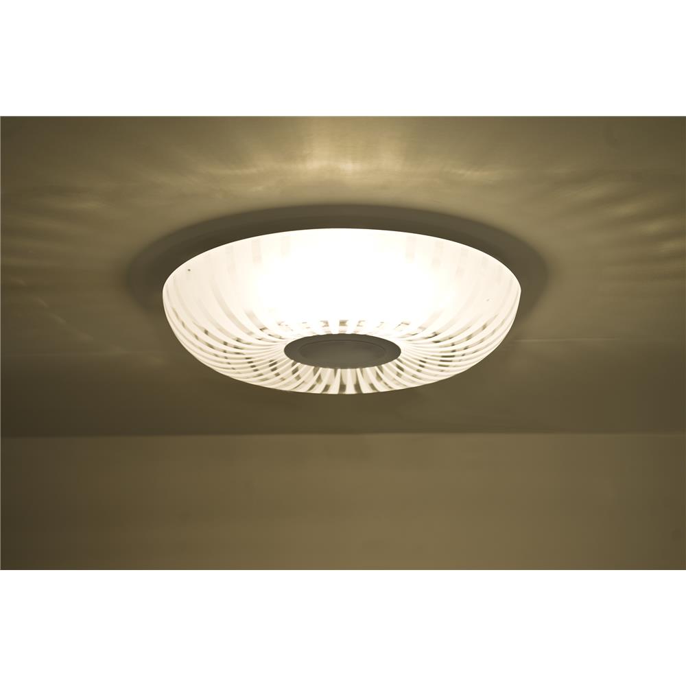 Besa Lighting SPIRA10CLC-LED-SN Spira 10 Ceiling in Satin Nickel with Clear Glass