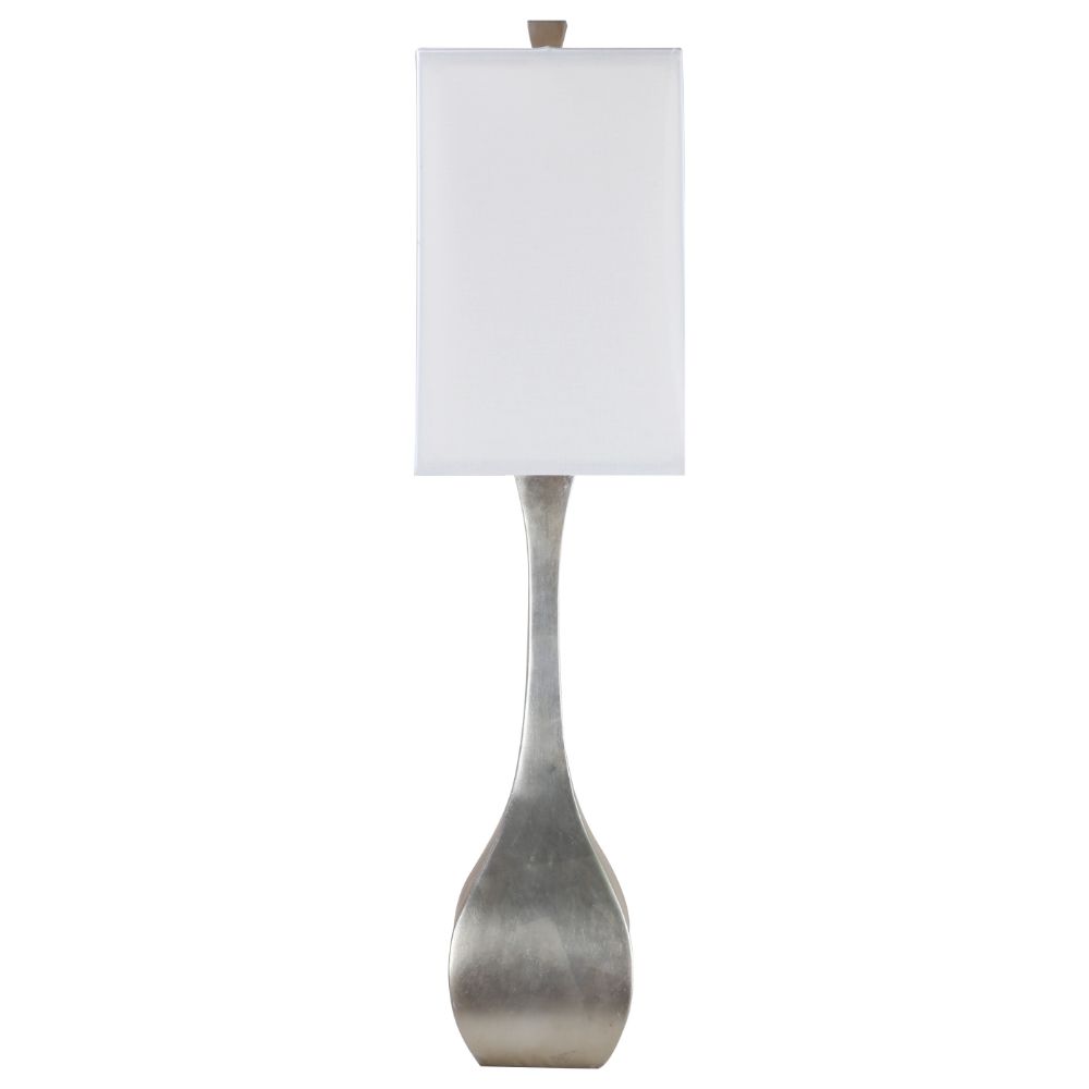 Bethel International MTL43PQ-SL Table Lamp in Silver