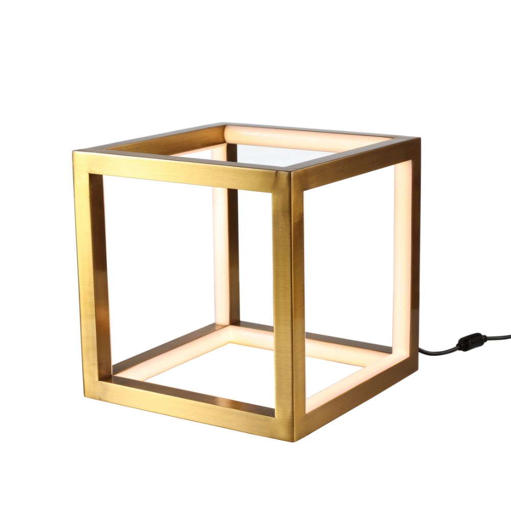 Bethel International OC05T6G LED Table Lamp in Gold