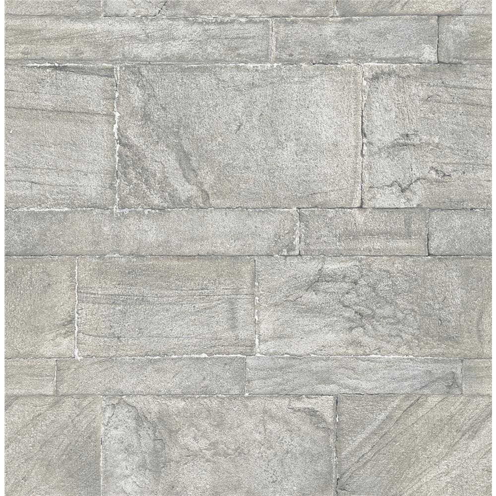 A-Street Prints by Brewster 2540-24023 Restored Clifton Silver Sandstone Wallpaper