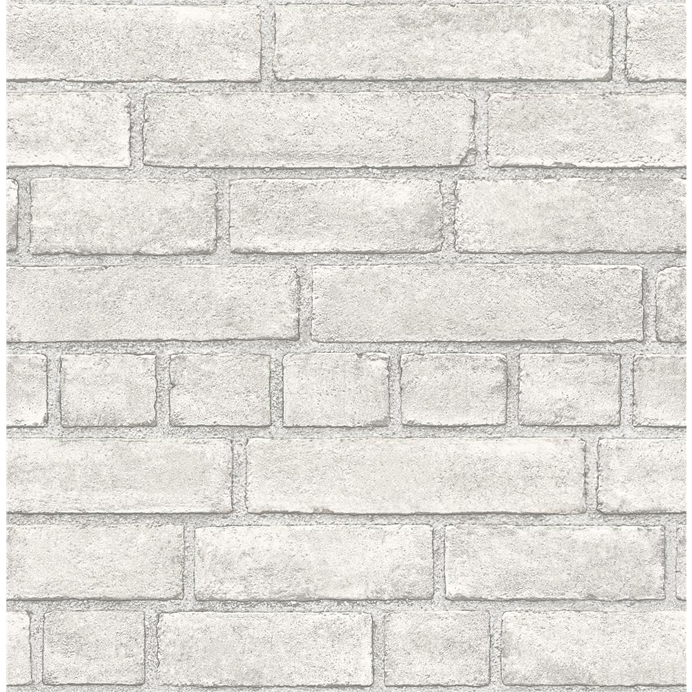 A-Street Prints by Brewster 2540-24051 Restored Façade Dove Brick Wallpaper