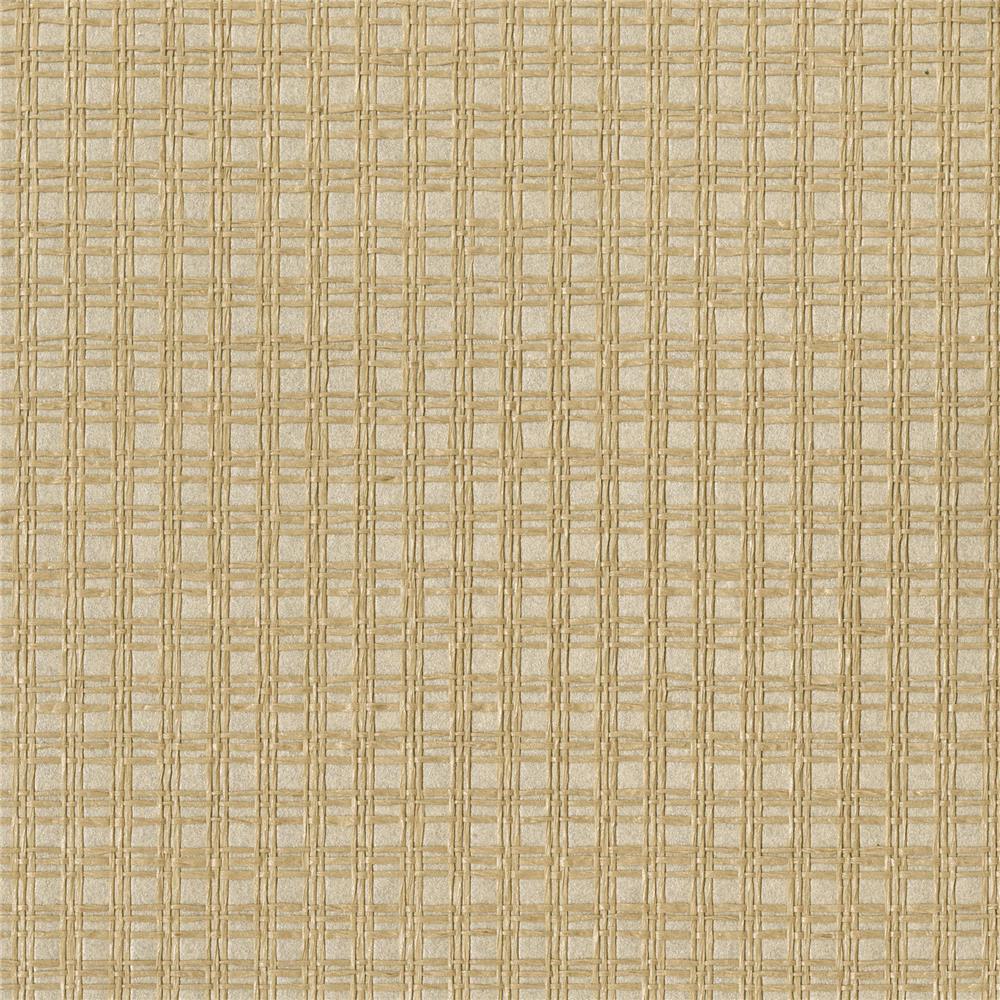 Kenneth James by Brewster 2622-30220 Tomek Beige Paper Weave Wallpaper
